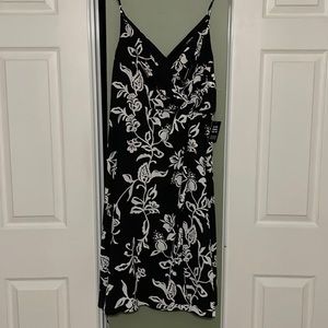 🆕 NWT Express Dress, Women’s Size Small, Black with White Floral Print
